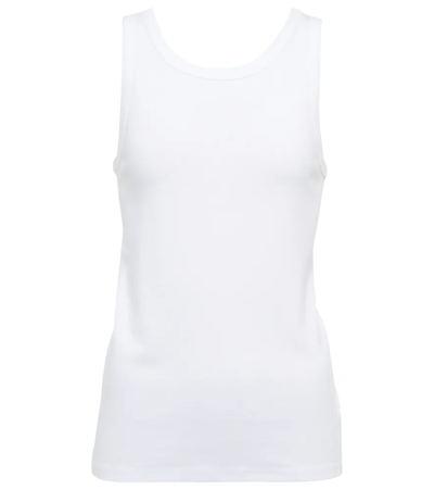 Shop The Row Frankie Cotton Jersey Tank Top In White