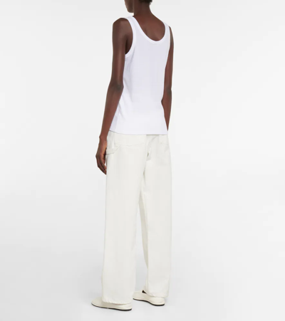 The Row Essentials Frankie Organic Cotton-jersey Tank In White