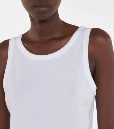 The Row Essentials Frankie Organic Cotton-jersey Tank In White