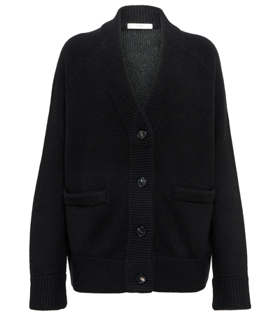 Shop Co Essentials Wool And Cashmere Cardigan In Black