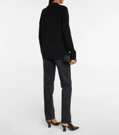 Shop Co Essentials Wool And Cashmere Cardigan In Black
