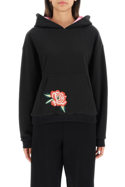 Shop Kenzo Reversible Embroidered Hoodie In Multicolor