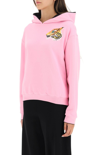 Shop Kenzo Reversible Embroidered Hoodie In Multicolor