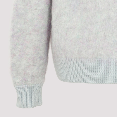 Shop Acne Studios Mohair Wool Cardigan Sweater In Green