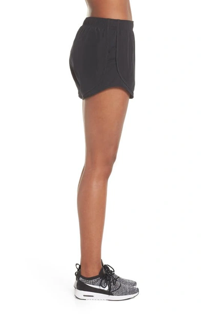 Shop Nike Dri-fit Tempo Running Shorts In Black/ Black/ Black/ Wolf Grey