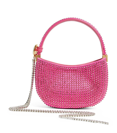 Shop Magda Butrym Mini Crystal-embellished Vesna Shoulder Bag In Pink