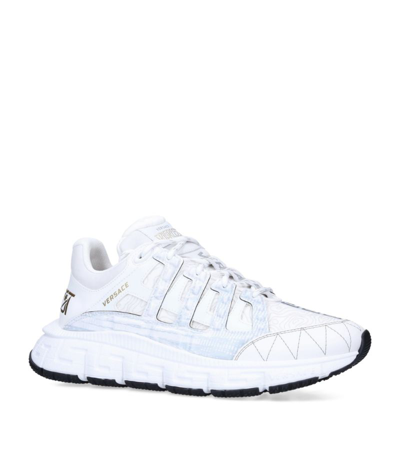 Shop Versace Trigreca Sneakers In White