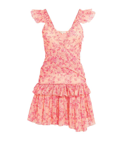 Shop Loveshackfancy Roey Mini Dress In Pink