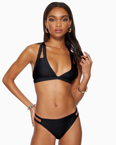 Shop Ramy Brook Starla Triangle Bikini Top In Black