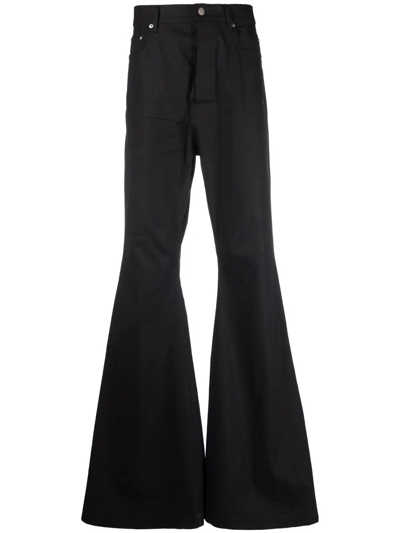 Shop Rick Owens Bolan High-waist Bootcut Jeans In Black