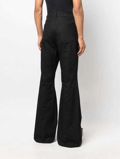 Shop Rick Owens Bolan High-waist Bootcut Jeans In Black