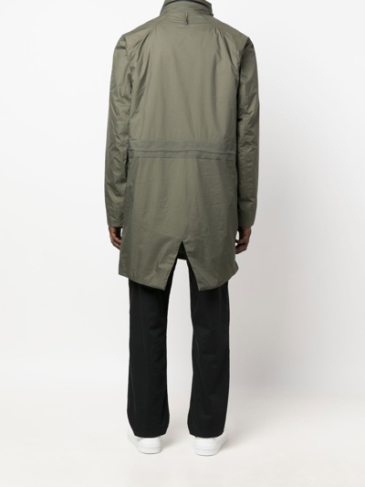 Veilance Monitor Zipped Coat In Green