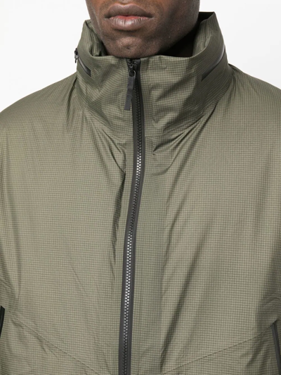 Shop Veilance Monitor Zipped Coat In Green