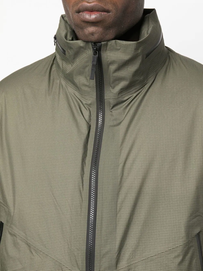 Veilance Monitor Zipped Coat In Green