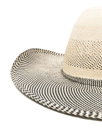 Shop Henrik Vibskov Big Shade Panama Hat In Neutrals