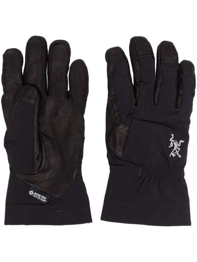 Shop Arc'teryx Venta Ar Panelled Gloves In Black