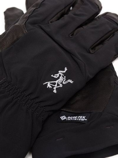 Shop Arc'teryx Venta Ar Panelled Gloves In Black