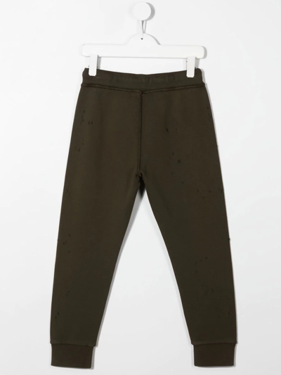 Dsquared2 Teen Logo-print Track Pants In Green