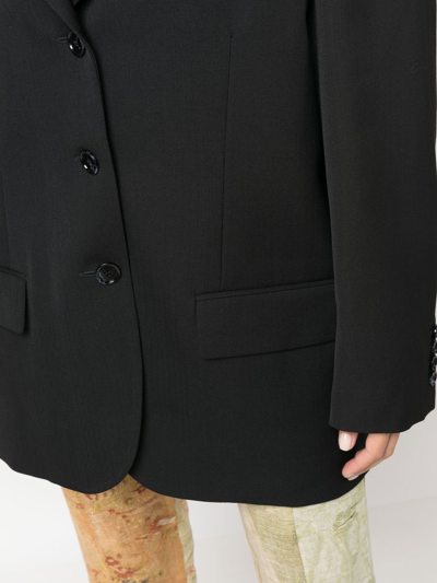 Shop Acne Studios Single-breasted Tailored Blazer In Black