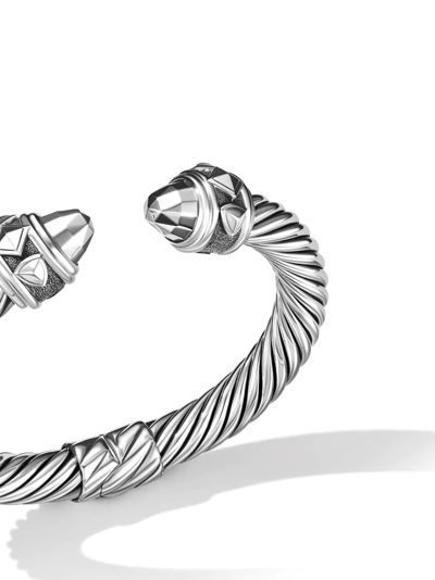 Shop David Yurman Renaissance Cable Cuff Bracelet In Silver