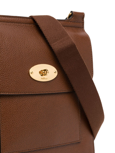 Shop Mulberry Antony N Shoulder Bag In Brown