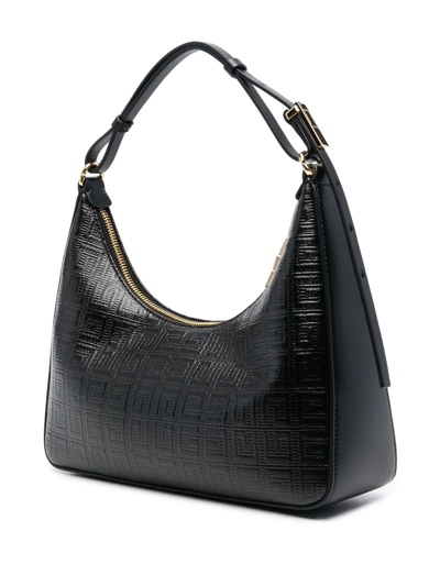 Shop Givenchy Moon Logo-print Shoulder Bag In Black