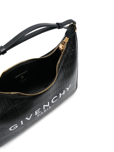 Shop Givenchy Moon Logo-print Shoulder Bag In Black