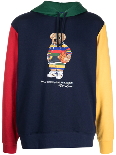 Polo Ralph Lauren Active Bear Hoodie 'cruise Navy/multicolor' In Blue |  ModeSens