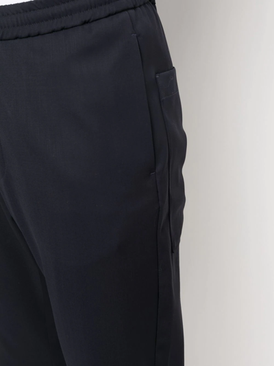 Shop Barena Venezia Cropped Straight-leg Trousers In Blue