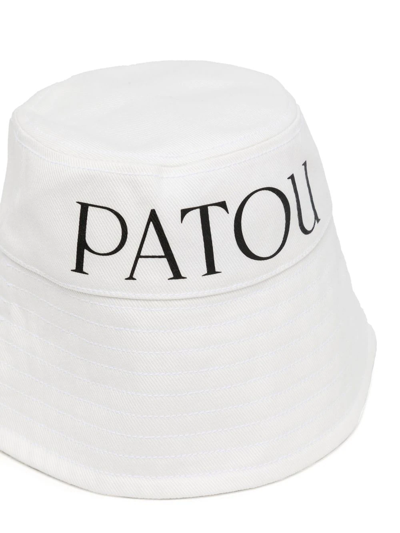 Shop Patou Logo-print Bucket Hat In White