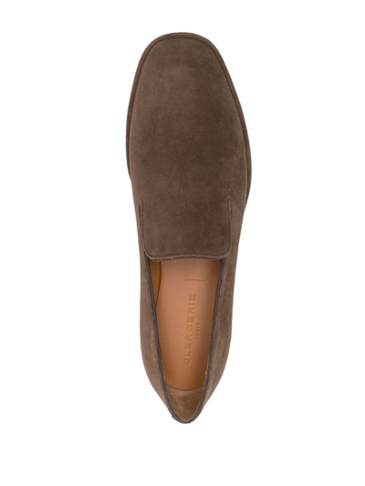Shop Clergerie Olympia Slip-on Loafers In Brown