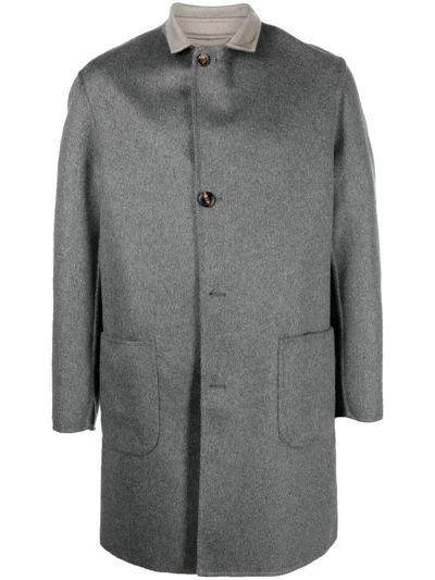 Shop Kired Parana Single-breasted Coat In Grey
