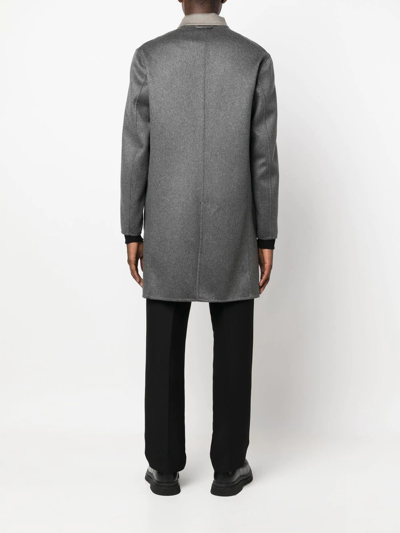 Shop Kired Parana Single-breasted Coat In Grey