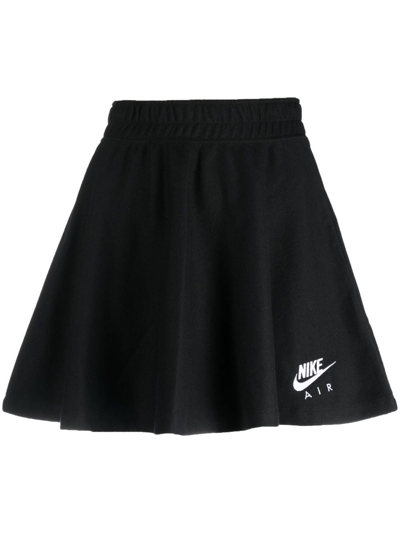Shop Nike Pique A-line Skirt In Black