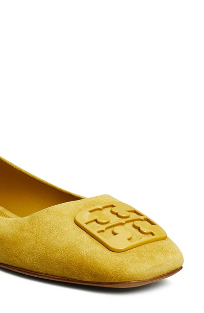 Shop Tory Burch Georgia Square Toe Ballet Flat In Summer Sole Yellow