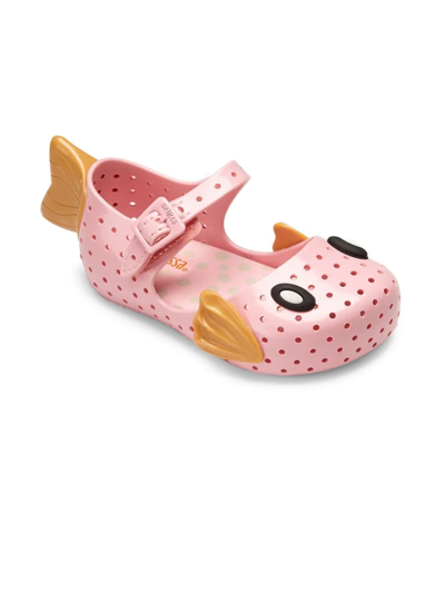 Shop Mini Melissa Baby's, Little Girl's And Girl's Furadinha Fabula Mary Jane Flats In Pink