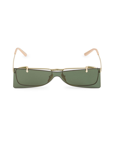 Gucci Women's 56mm Flip-up Rectangular Optical Sunglasses In Gold | ModeSens