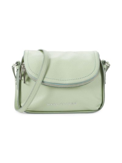 Shop Marc Jacobs Women's Leather Messenger Bag In Mint