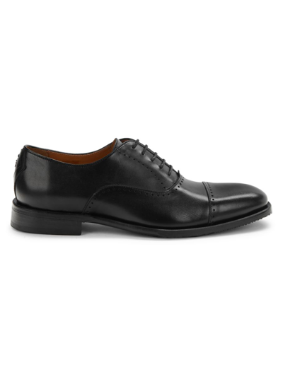 Shop Oliver Sweeney Men's Livorno Leather Oxfords In Black