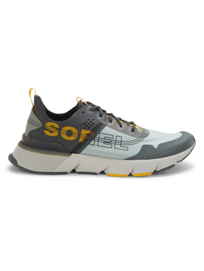 Shop Sorel Men's Kinetic Rush Ripstop Sneakers In Grey