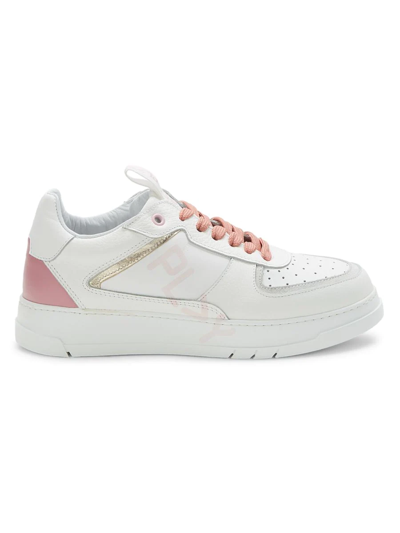 Shop Off Play Women's Perforated Leather Sneakers In Nude