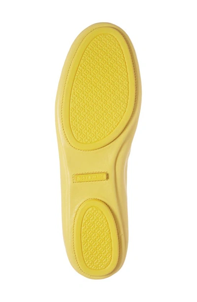 Shop Tory Burch Minnie Travel Ballet Flat In Citrus