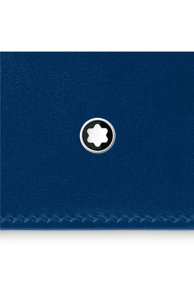 Shop Montblanc Meisterstück Long Wallet In Blue