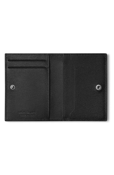 Shop Montblanc Meisterstück 4810 Business Card Case In Black