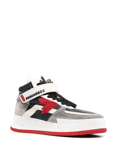 Dsquared2 Logo-print Lace-up Sneakers In Grey