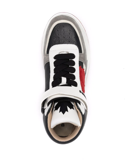 Dsquared2 Logo-print Lace-up Sneakers In Grey