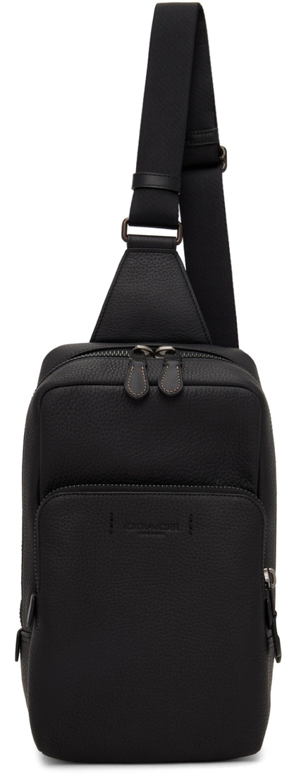 Shop Coach Black Gotham Pack Messenger Bag In Ji/black