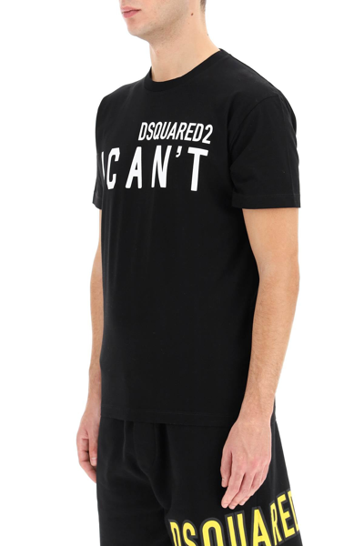 Shop Dsquared2 I Can't T-shirt In Multicolor