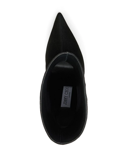 Shop Jimmy Choo Cierra 100 Heeled Boots In Black