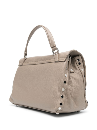 Zanellato Postina Small Tote Bag In Gray